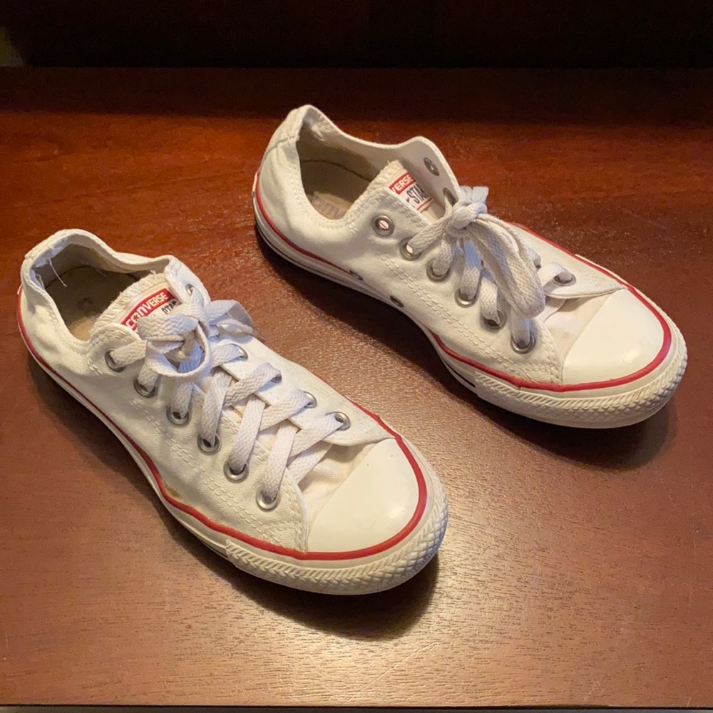 White Low Top Converse